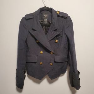 Smythe lea vestes linen cropped blazer